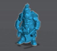 Dwarf Barbarian 3D model