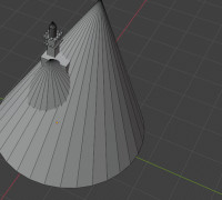 watchtower on a mountain 3D model