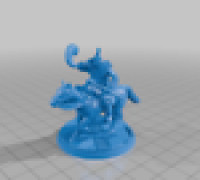 Norsca Raider Cavalry Based 3D model