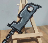 Zabuza sword pixel 3D model