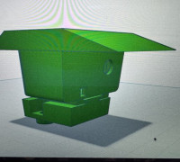 WORX camera mount with ACS module 3D model