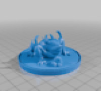 D&D Toad & rocks (Low poly) 3D model