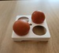 2x2 Egg Holder/Tray 3D model