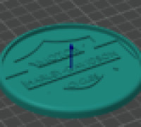 Harley coaster 3D model