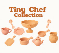 Children's Play Dishware Set (10 Items) 3D model