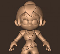 Jett chibi // Valorant 3D model