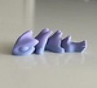 Cute mini articulated dragon 3D model