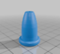 Simple Curtain cord toggle 3D model