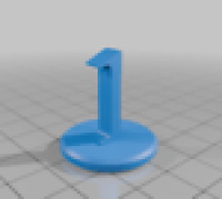 Mini with numbers 1-9 3D model
