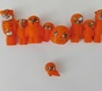 Orange Baby Evolution 3D model