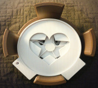 Coffee Stencil Holder - 90mm 3D model