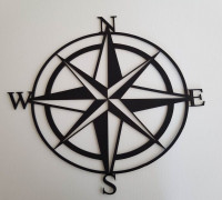 Decorative compass rose 3D model