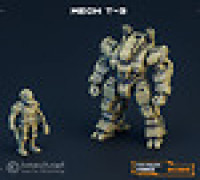 Mech miniature 3D model