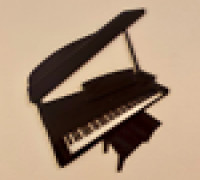 Piano Wall Art 3D model