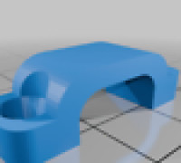 Cable clamp for solar panel cable 3D model