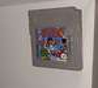 Simple wall mount for GameBoy cartridges 3D model