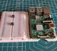 Handy Raspberry Pi and breadboard holder 3D model