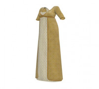 Regency dress 3D model