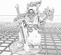 DA Chaplain Asmodeus - pre-supported 3D model