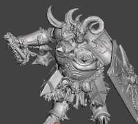 yoke fiend with flail 3D model