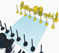 Star Wars Chess Set 3D model