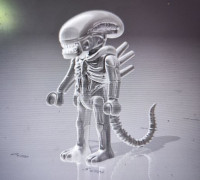 Xenomorph alien compatible with playmobil 3D model