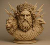 Zeus Bust 3D model
