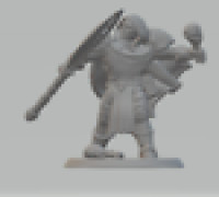Human fighter 3D model