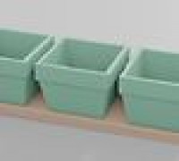 small flower pots 3D model