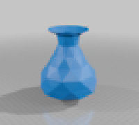low poly vase 3D model