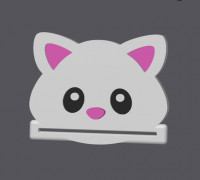 Kitten / Cat Head - Farm Animals - Toothpaste Squeezer 3D model