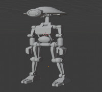 Pit Droid action figure 3D model