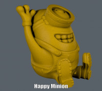 Happy Minion (Easy print no support) 3D model