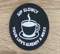Facedown print Funny coaster 3D model