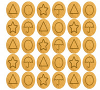 Squid Game Cookie Cutter Set 3D model