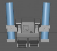 Clone Commando Scorch Backpart Pieces 3D model
