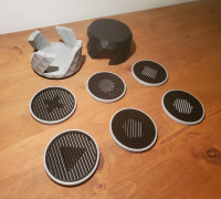 Vasarely inspired coasters 3D model