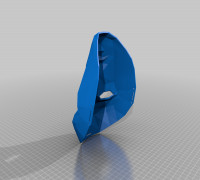 Frontman Mask from Squid Game with Elastic Band Strip Holes Added 3D model