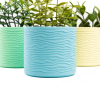 Wave Planter 3D model