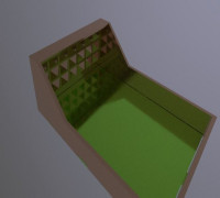 DICE tray Simple 3D model