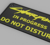 Cyberpunk Sign 3D model
