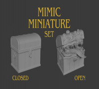 Mimic Miniature - 2 Set (open&closed) 3D model