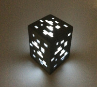 Mini Switch Lamp - Mine Craft Cube 3D model