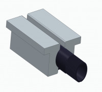Buffer Tube Soft Vise Clamp 3D model