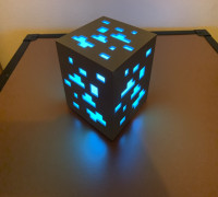 Minecraft Ore Lamp 3D model
