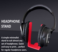 Universal Headphone Stand 3D model