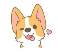 Corgi with Heart 3D model