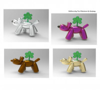 Balloon dog toy Miniature 3D model