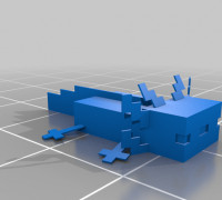 Minecraft Axolotl 3D model