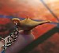 Magic lamp earrings/keychain 3D model